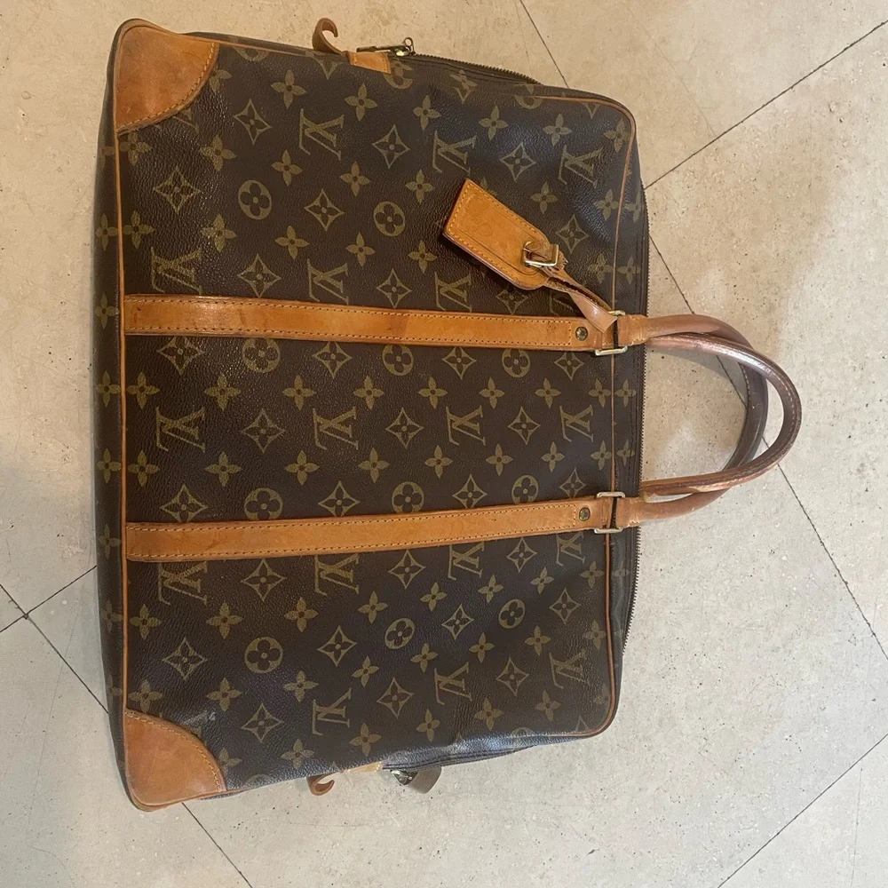 Louis Vuitton Monogram Brown and Tan Briefcase
